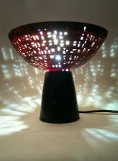 Project light built into a lamp by Andy Coates
